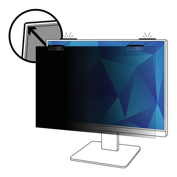 3M Filtre de confidentialité pour moniteur plein écran avec attache magnétique COMPLY™ 24 po (609 mm), 16:9, PF240W9EM
