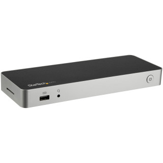 StarTech.com Station d'Accueil USB C - Double Écran HDMI & DisplayPort 4K 30Hz - Dock USB Type-C pour PC Portable 60W PD, SD, 