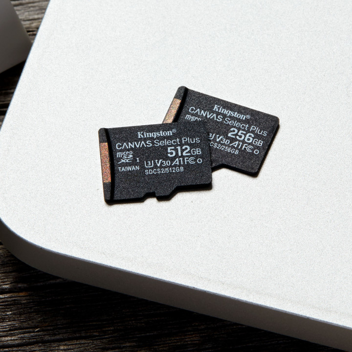Kingston Technology Carte micSDXC Canvas Select Plus 100R A1 C10 de 512 Go sans ADP