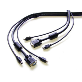 Neomounts KVM Switch cable, PS/2 câble kvm Noir 5 m