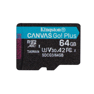 Kingston Technology Canvas Go! Plus Carte microSDXC Canvas Go Plus 170R A2 U3 V30 de 64 Go sans ADP