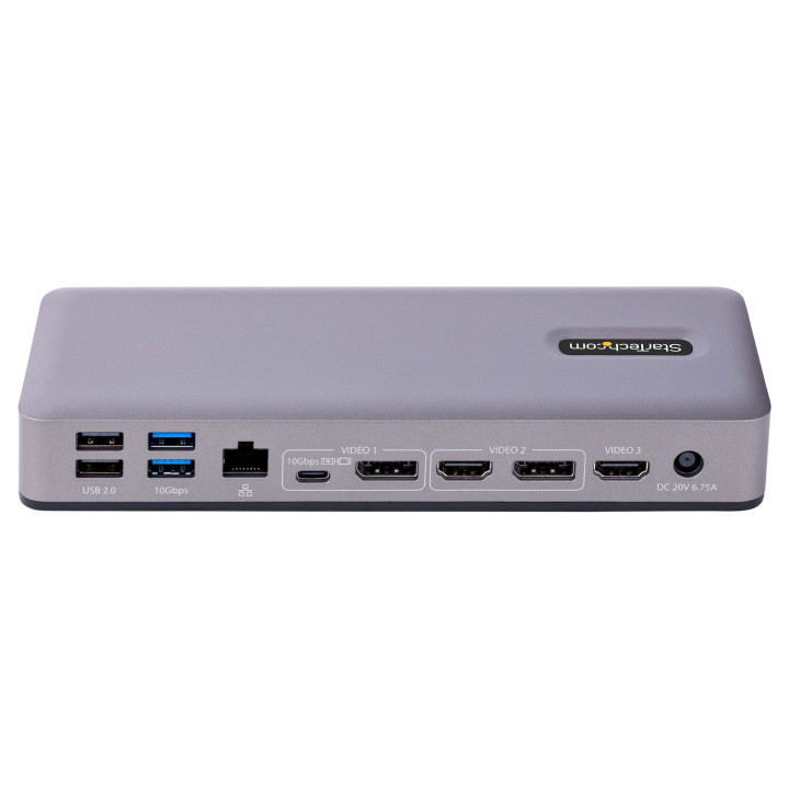StarTech.com Station d'Accueil USB-C - Hub USB-C Multi-Moniteur HDMI/DP/DP Alt Mode - 3x 4K30 / 2x 4K60 - Dock USB 7 ports - 60