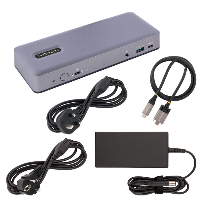 StarTech.com Station d'Accueil USB-C - Hub USB-C Multi-Moniteur HDMI/DP/DP Alt Mode - 3x 4K30 / 2x 4K60 - Dock USB 7 ports - 60