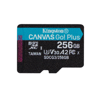 Kingston Technology Canvas Go! Plus Carte microSDXC Canvas Go Plus 170R A2 U3 V30 de 256 Go sans ADP