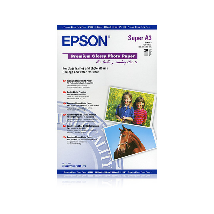 Epson Pap Photo Premium Glacé A3+ (20f./255g)
