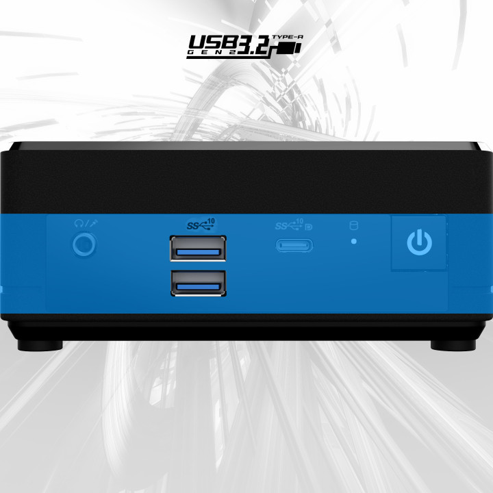 MSI Cubi N ADL-N100 BB 0.66L sized PC Noir Intel SoC 3,4 GHz