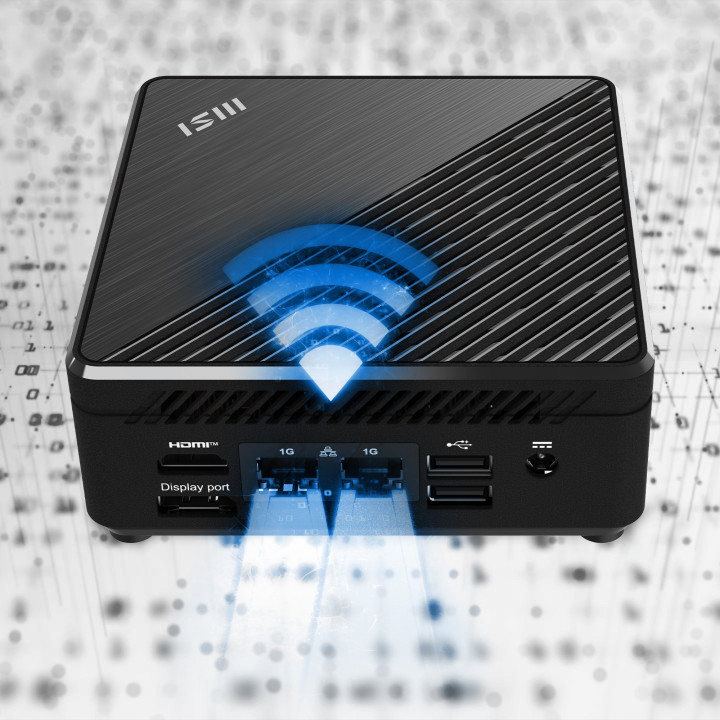 MSI Cubi N ADL-N100 BB 0.66L sized PC Noir Intel SoC 3,4 GHz