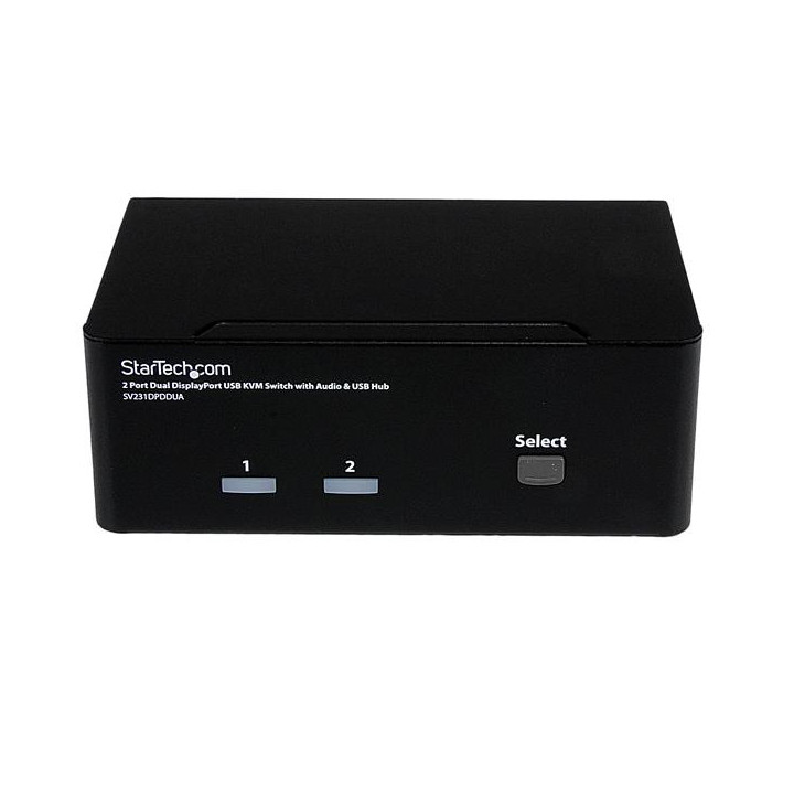 StarTech.com Commutateur KVM 2 Ports DisplayPort, USB et Audio - Switch KVM - 2560x1600
