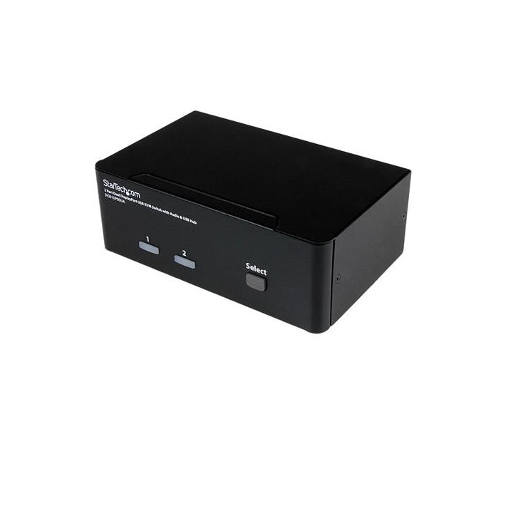 StarTech.com Commutateur KVM 2 Ports DisplayPort, USB et Audio - Switch KVM - 2560x1600