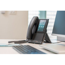 Poly Téléphone multimédia professionnel CCX 505 avec Open SIP et compatible PoE