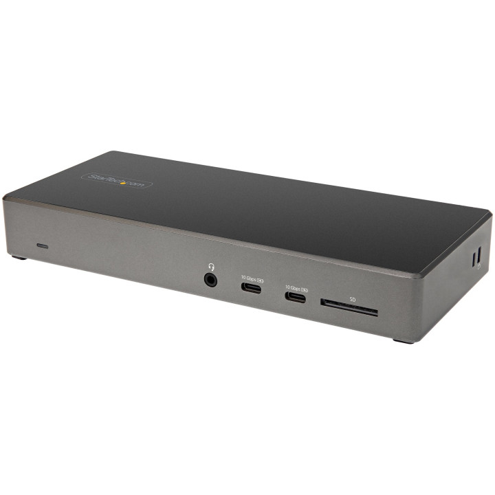 StarTech.com Dock USB-C - Station d'accueil USB Type C Triple Écrans 4K - Alimentation 100W - DP 1.4 Alt Mode & DSC, 2x Displa