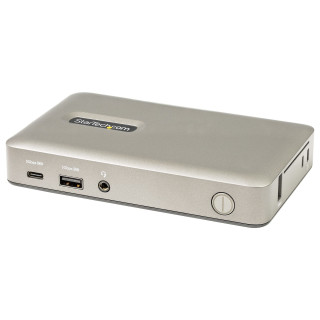 StarTech.com Dock USB C - USB-C vers DisplayPort 4K 30Hz ou VGA - Chargement USB Power Delivery 65W - Hub USB 3.1 Gen 1 à 4 po