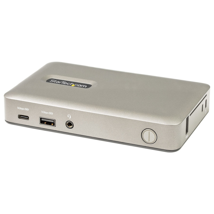 StarTech.com Dock USB C - USB-C vers DisplayPort 4K 30Hz ou VGA - Chargement USB Power Delivery 65W - Hub USB 3.1 Gen 1 à 4 po
