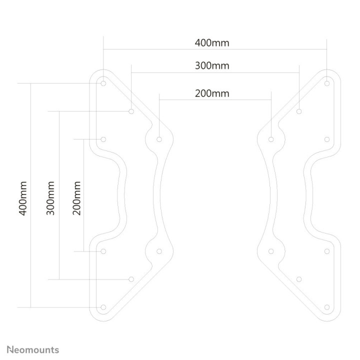 Neomounts FPMA-VESA440 Adaptateur VESA 27-60"