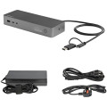 StarTech.com Station d'Accueil Universelle pour Ordinateur Portable, Station d'Accueil Hybride USB-C & USB-A, Dual 4K DP & HDMI