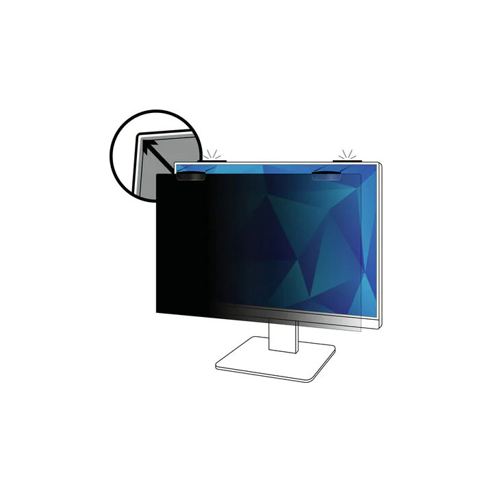 3M Filtre de confidentialité pour moniteur plein écran avec attache magnétique COMPLY™ 23 po (584 mm), 16:9, PF230W9EM