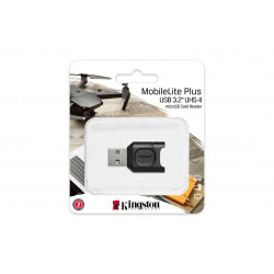 Kingston Technology MobileLite Plus lecteur de carte mémoire USB 3.2 Gen 1 (3.1 Gen 1) Type-A Noir