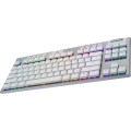 Logitech G 920-009662 clavier Gaming RF sans fil + Bluetooth AZERTY Français Blanc