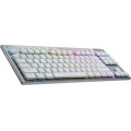 Logitech G 920-009662 clavier Gaming RF sans fil + Bluetooth AZERTY Français Blanc