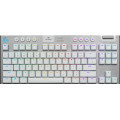 Logitech G 920-009662 clavier Gaming RF sans fil + Bluetooth AZERTY Français Blanc
