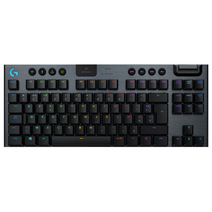 Logitech G 920-009531 clavier Gaming RF sans fil + Bluetooth AZERTY Français Charbon