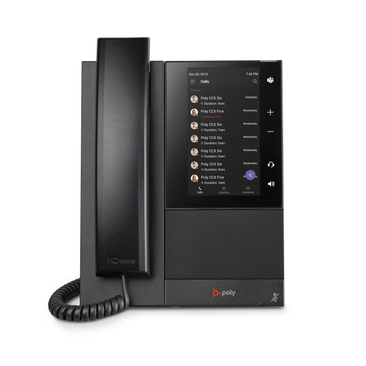 HP Poly CCX 500 Business Media Phone for Microsoft Teams and PoE-enabled téléphone fixe