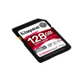 Kingston Technology 128GB Canvas React Plus SDXC UHS-II 300R/260W U3 V90 for Full HD/4K/8K