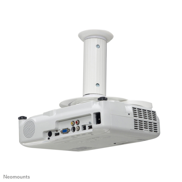 Neomounts BEAMER-C80WHITE Support de plafond pour vidéoprojecteur - h13-20 cm - orientable