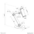 Neomounts DS15-550WH1 Support pour tablette 4.7-12.9" - universel