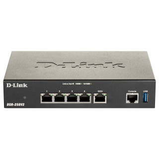 D-Link DSR-250V2 routeur sans fil Gigabit Ethernet Noir