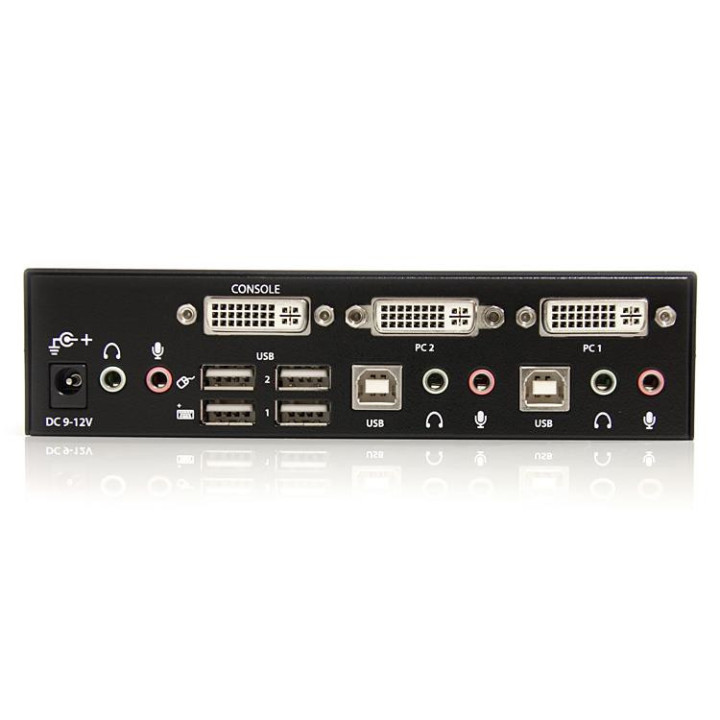 StarTech.com Commutateur KVM 2 Ports DVI, USB et Audio - Switch KVM - 1920x1200