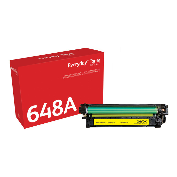 Toner Jaune Everyday™ de Xerox compatible avec HP 648A (CE262A), Capacité standard