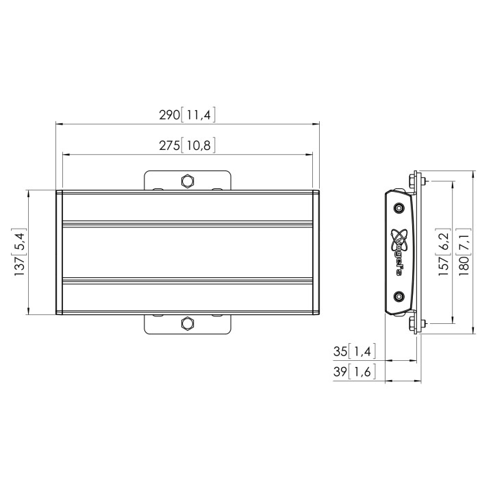 Vogel's PFB 3402 Plaques d'interface 290 mm noir
