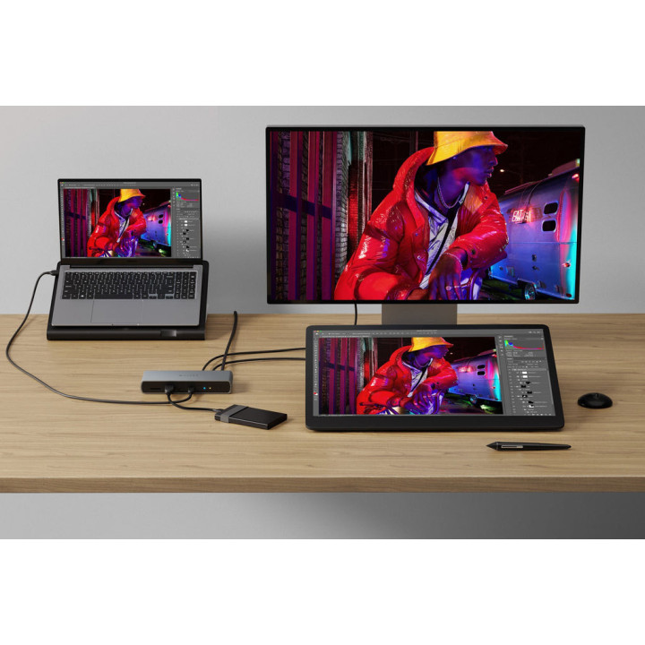 Targus HDTB4D-EU station d'accueil Thunderbolt 4 Gris