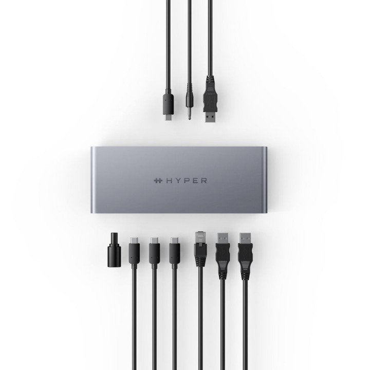 Targus HDTB4D-EU station d'accueil Thunderbolt 4 Gris
