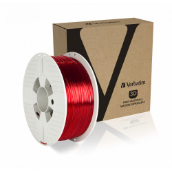 Verbatim 55054 matériel d'impression 3D PETg (polyéthylène téréphtalate glycolisé) Rouge, Transparent 1 kg