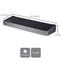 StarTech.com Station d'Accueil USB-C 4K, Station d'Accueil pour Triple Moniteur UHD 4K, Mac et Windows, USB C vers HDMI et Disp