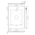 Vogel's PTS 1213 TabLock pour iPad Air, bouton d'accueil accessible support antivol pour tablettes