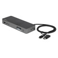 StarTech.com Station d'Accueil Universelle pour Ordinateur Portable, Station d'Accueil Hybride USB-C & USB-A, Dual 4K DP & HDMI