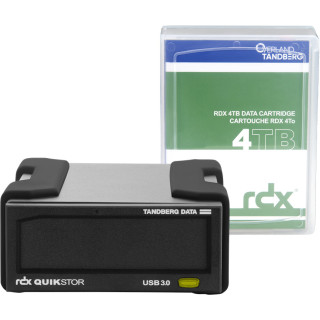 Overland-Tandberg O-T Kit de lecteur RDX avec cassette de 4 To, externe, noir, USB3+
