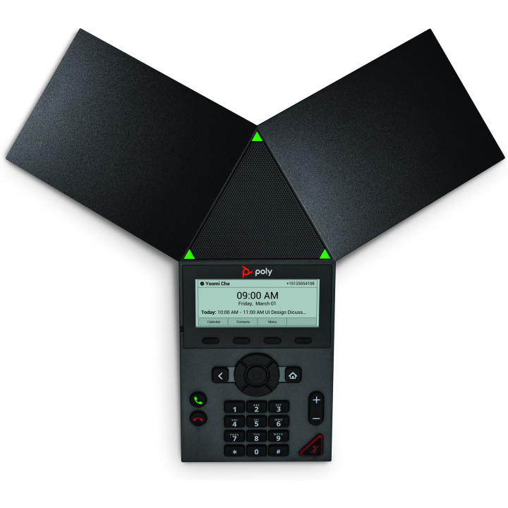 Poly Téléphone de conférence IP Trio 8300 compatible PoE sans radio