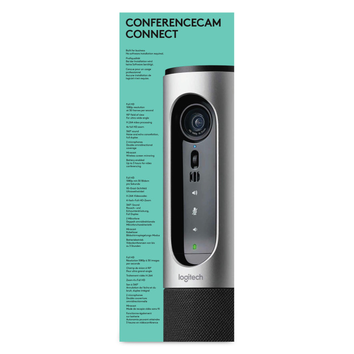 Logitech 960-001034 Caméra de vidéo-conférence Gris 1920 x 1080 pixels