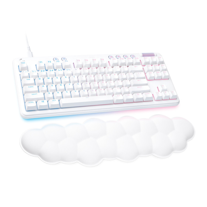 Logitech G713 clavier USB AZERTY Français Blanc