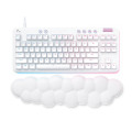 Logitech G713 clavier USB AZERTY Français Blanc