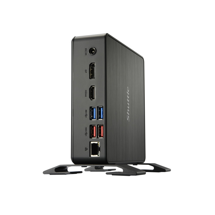 Shuttle XPC Nano PC NC40U7, Intel Core i7-1255U, 1x HDMI, 1x DP,1xUSB-C/DP, 6x USB3.2, 1x 2.5" bay, 2x M.2, 1x LAN, RAID, fonct