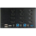 StarTech.com Switch KVM 2 Ports Quadruple Écran DisplayPort - 4K 60Hz UHD HDR - Concentrateur KVM 4K DP 1.2 avec 2 Ports USB 3
