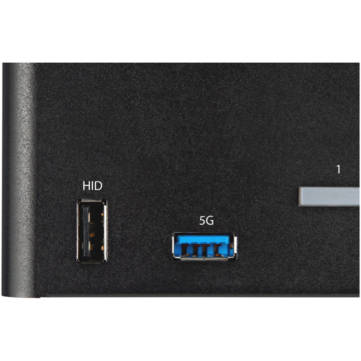 StarTech.com Switch KVM 2 Ports Quadruple Écran DisplayPort - 4K 60Hz UHD HDR - Concentrateur KVM 4K DP 1.2 avec 2 Ports USB 3