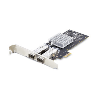 StarTech.com Carte Réseau GbE SFP à 2 Port, PCIe 2.0 x1, Intel I350-AM2, Carte Contrôleur 2x 1GbE, 1000BASE Cuivre/Fibre Opt