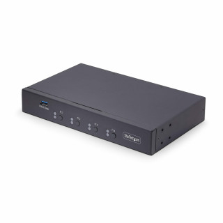 StarTech.com Switch KM à 4 Ports avec Commutation de la Souris, Commutateur USB pour Clavier/Souris, Audio 3.5mm/ USB, Commuta