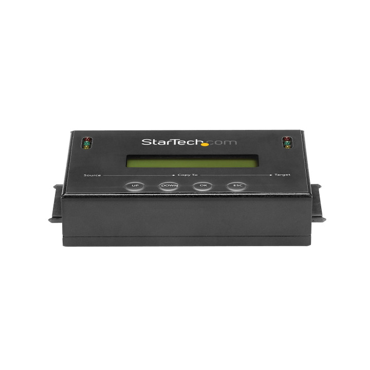 StarTech.com Duplicateur et Effaceur de Disque Dur Autonome 1:1, Cloneur et Effaceur de Disque SATA HDD/SSD, Écran LCD, Confor